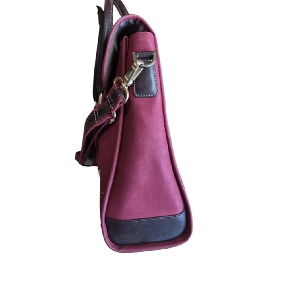 Diane von Furstenberg DVF Burgundy Large Tote Shoulder Bag - Picture 5 of 11